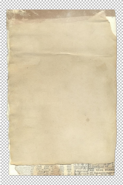 Vintage-Papier mit abgenutzter Struktur und eingerissenen, gealterten Kanten. Rustikaler brauner Bucheinband aus Pappe