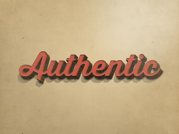 Vintage Retro-Text-Effekt Photoshop-Datei