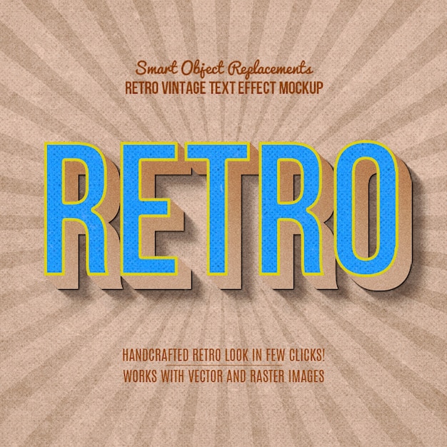 Vintage retro-texteffekt