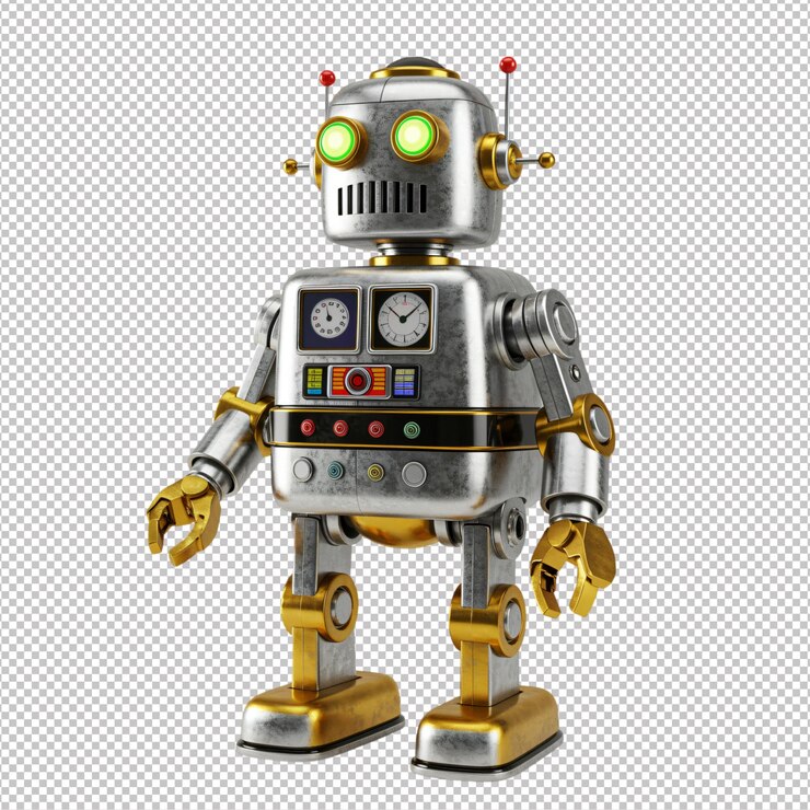 PSD vintage robot toy