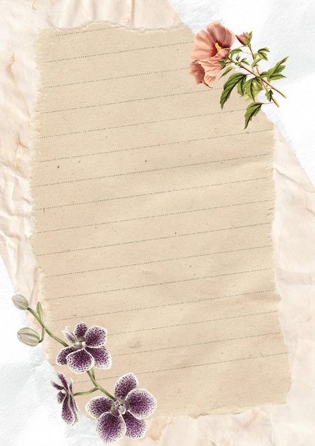 Vintage-Scrapbook-Hintergrund aus zerrissenem Papier