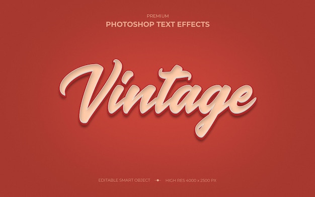 Vintage texteffekt