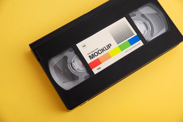 Vintage VHS-Kassette mit Magnetband