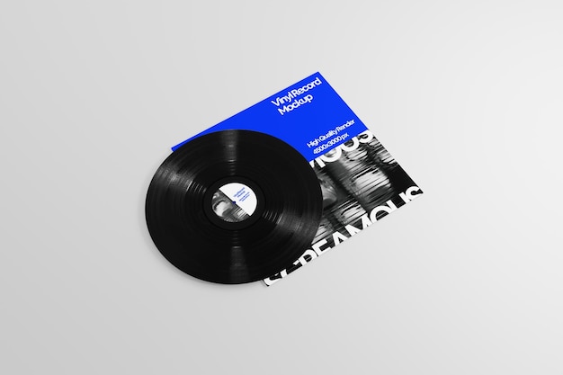 Vinyl-Platten-Mockup mit Albumcover