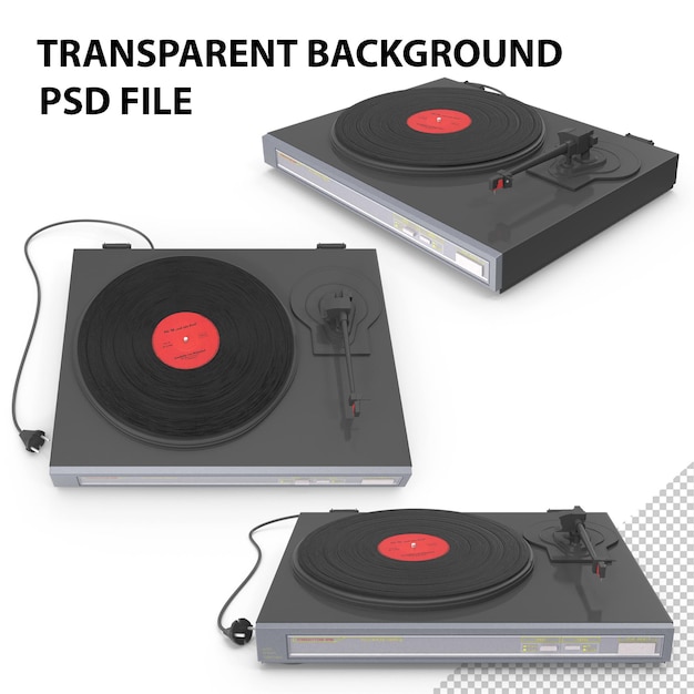 Vinyl-Retro-Plattenspieler PNG