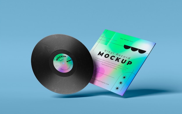 Vinyl-schallplatten-mock-up-design