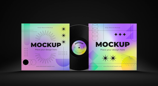 PSD vinyl-schallplatten-mock-up-design