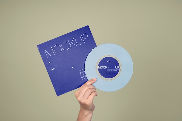 Vinyl-Schallplatten-Mockup-Design