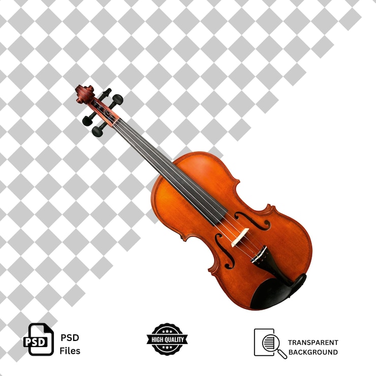 PSD violino isolato su uno sfondo trasparente
