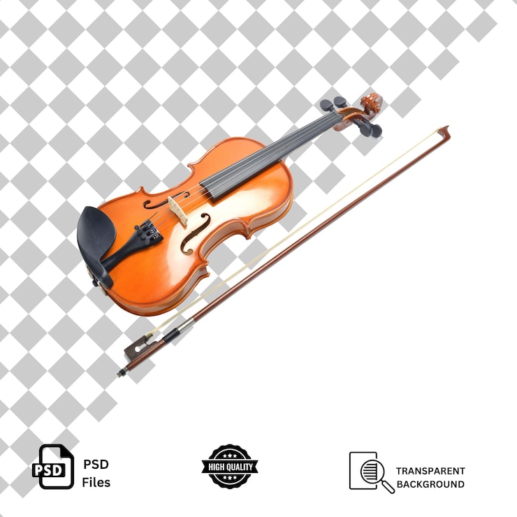 PSD violino isolato su uno sfondo trasparente