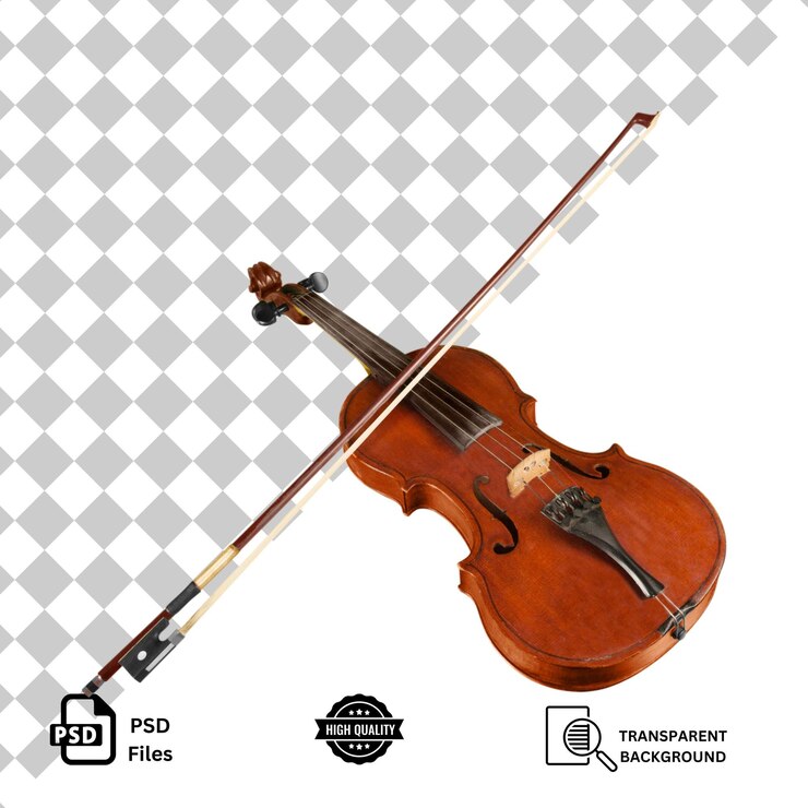 PSD violino isolato su uno sfondo trasparente