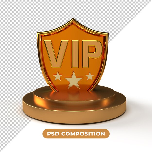 PSD vip podium 3d-rendering