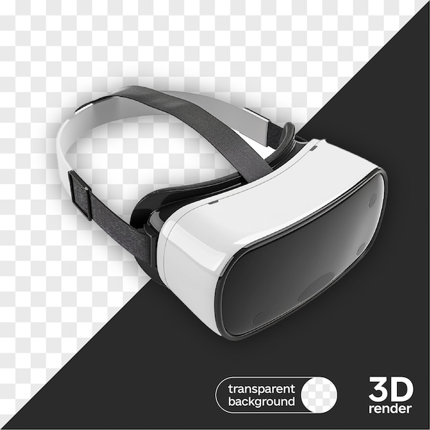 virtual reality vr headset 3d rendered isometric illustration transparent background