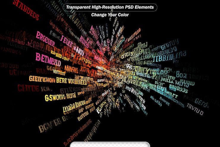 PSD virtuelle raumreihen zusammensetzung einer 3d-fraktaldatenwolke in perspektive, geeignet als hintergrund