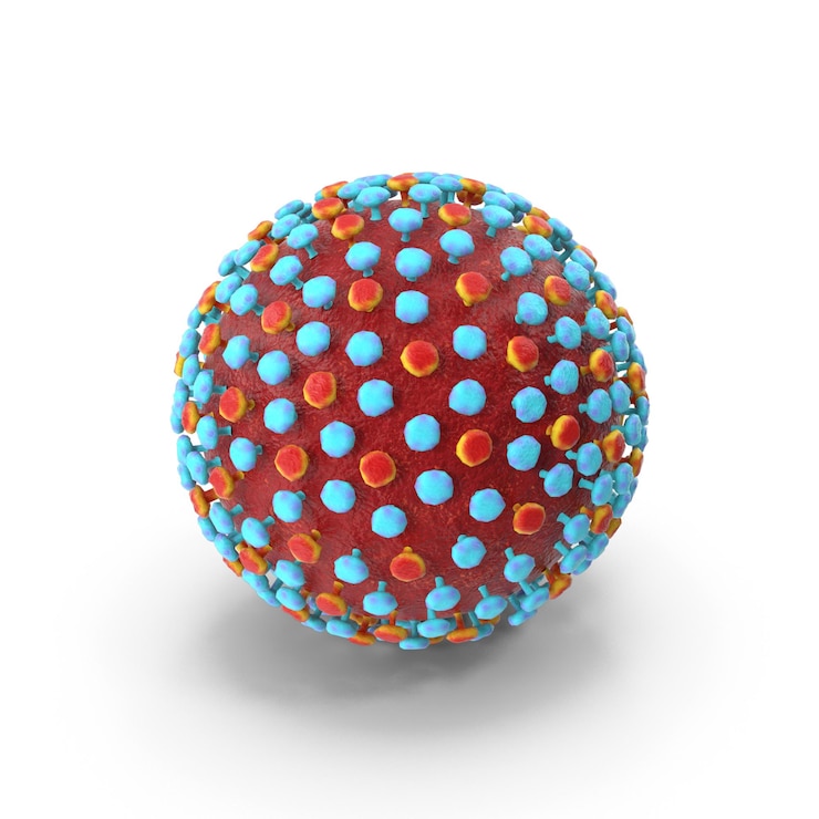 PSD virus 3d model