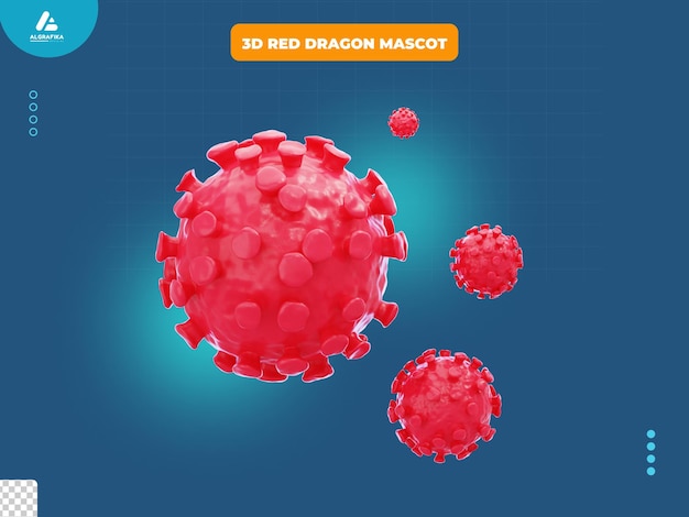 Virus 3D-Symbol