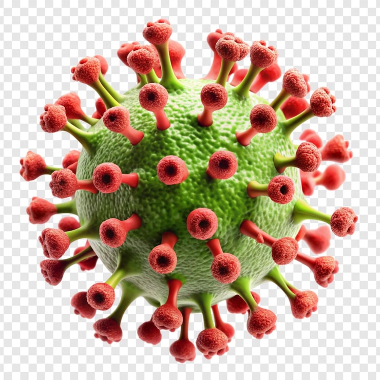 PSD virus aislado en un fondo transparente