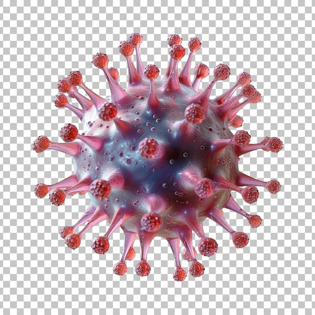 Virus auf durchsichtigem hintergrund isoliert