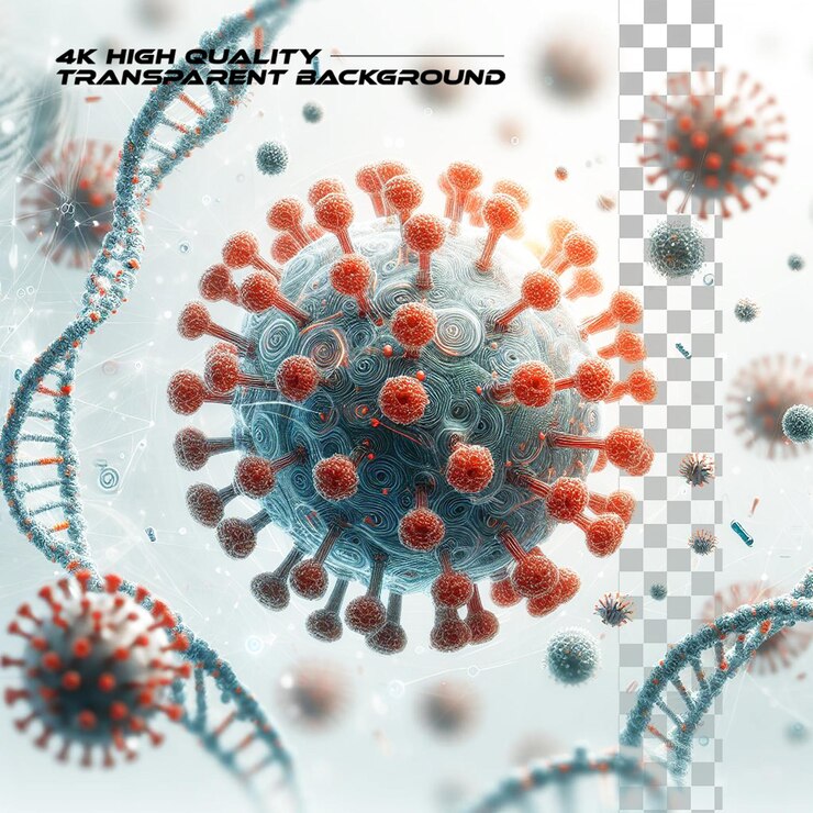 PSD virus enfermedad infección 3d enfermedad flotante médica respiratoria influenza virus célula peligrosa