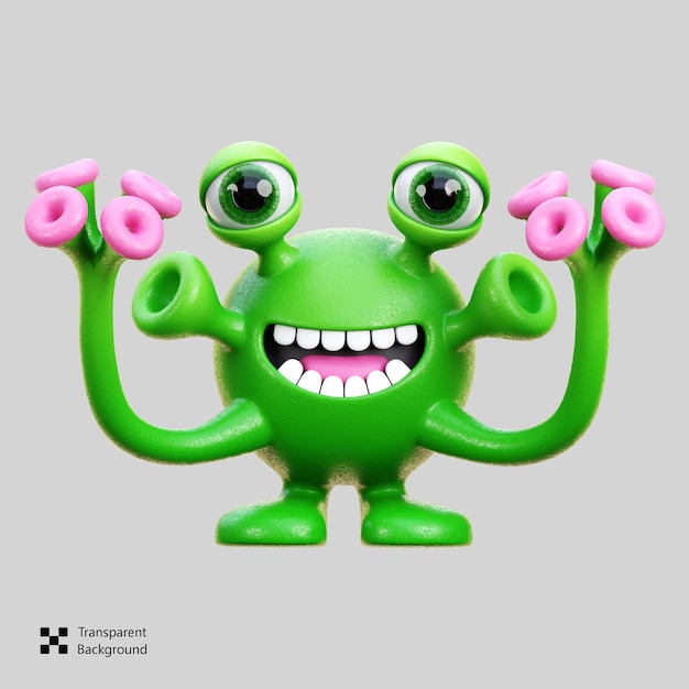Virus-Ikonen in 3D
