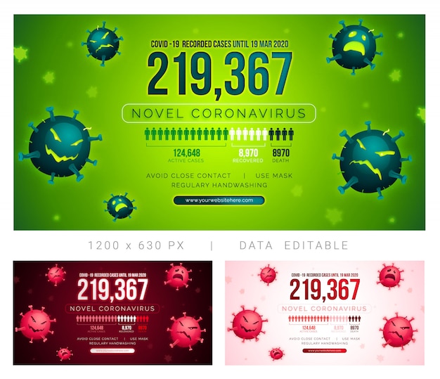 PSD virus infografik social media post