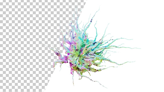 PSD virus microbios esporas bacterias bajo el microscopio bacteria peligrosa virus no identificado 3d render