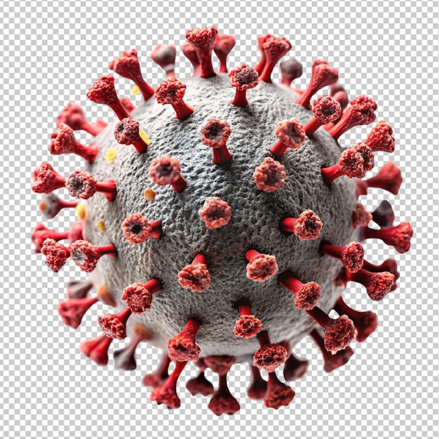 Virus-symbol auf durchsichtigem hintergrund