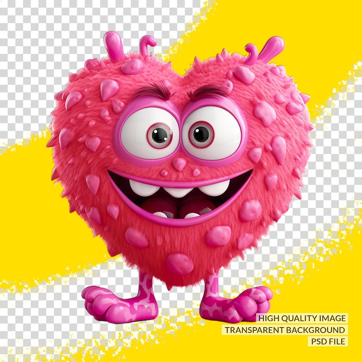 PSD virus3d png clipart trasfondo aislado transparente