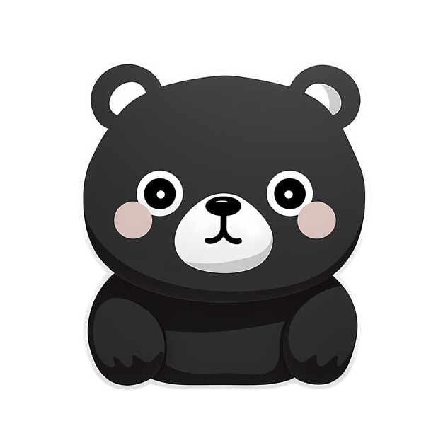 Le Visage De L'ours Est Un Autocollant Kawaii Png Fichier Transparent