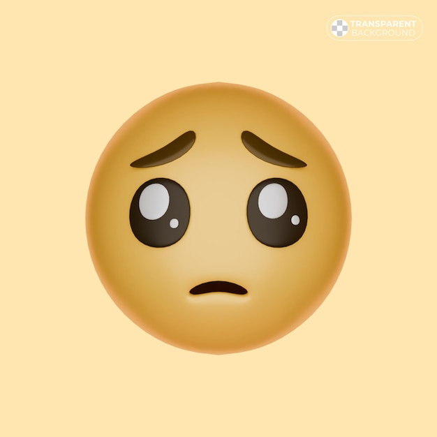 un visage avec un visage trist et un visage triste