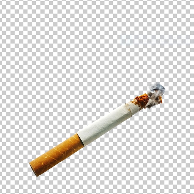 PSD visão elevada de um cigarro quebrado