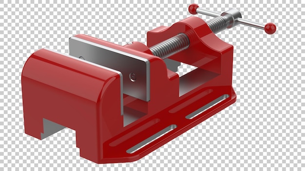 Vise isolato su sfondo trasparente illustrazione di rendering 3D