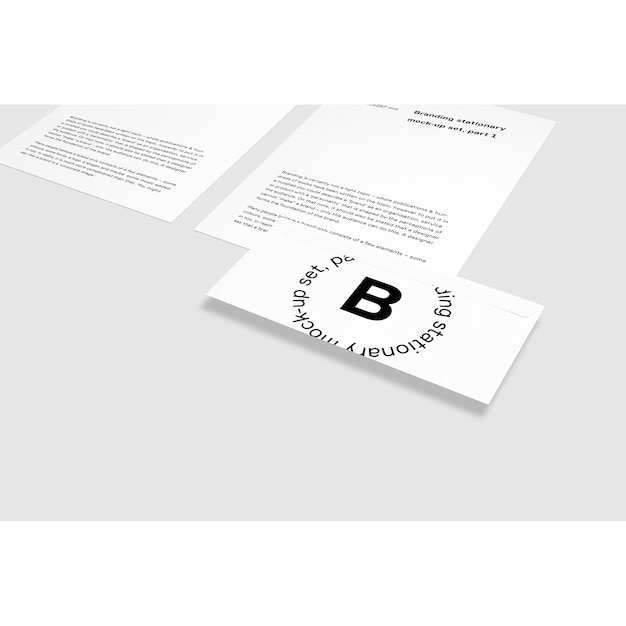 Visitenkarte neben Broschüre mock up