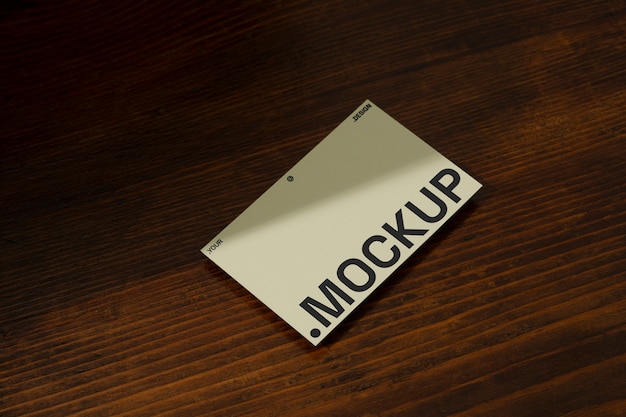 Visitenkarten-Mockup mit Schatten