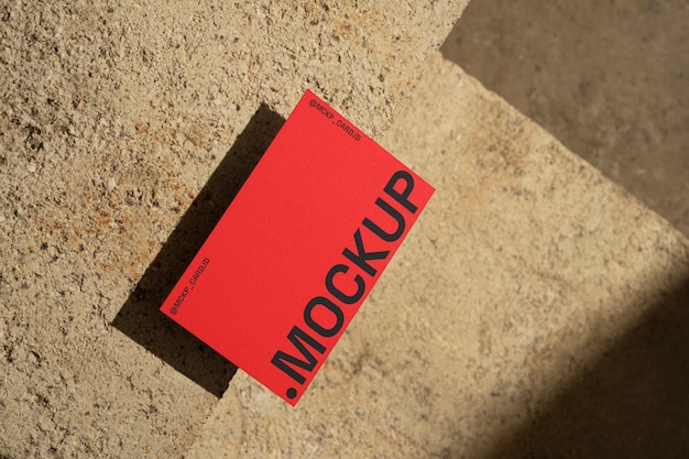 Visitenkarten-Mockup mit Schatten