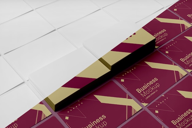 visiting card mock-up assortment
