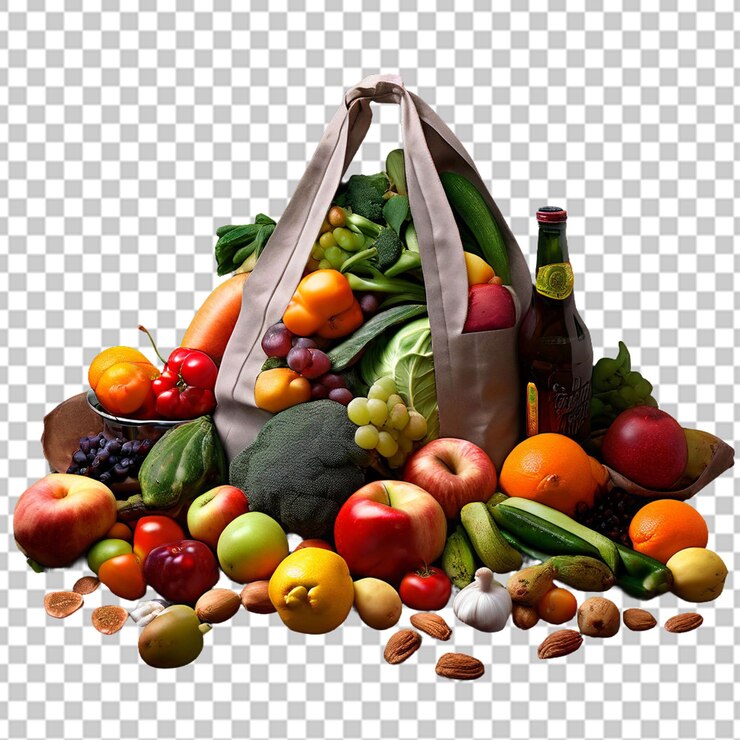 PSD vista en ángulo alto de las verduras en la mesa