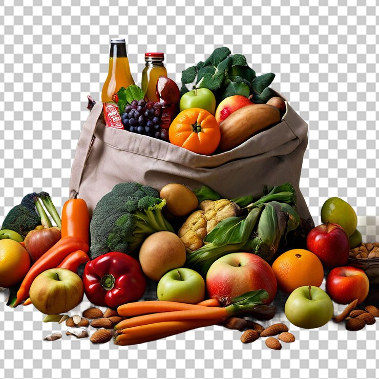 PSD vista en ángulo alto de las verduras en la mesa