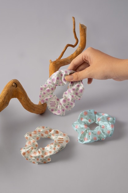 Vista de coletero elástico con tejido estampado diferente