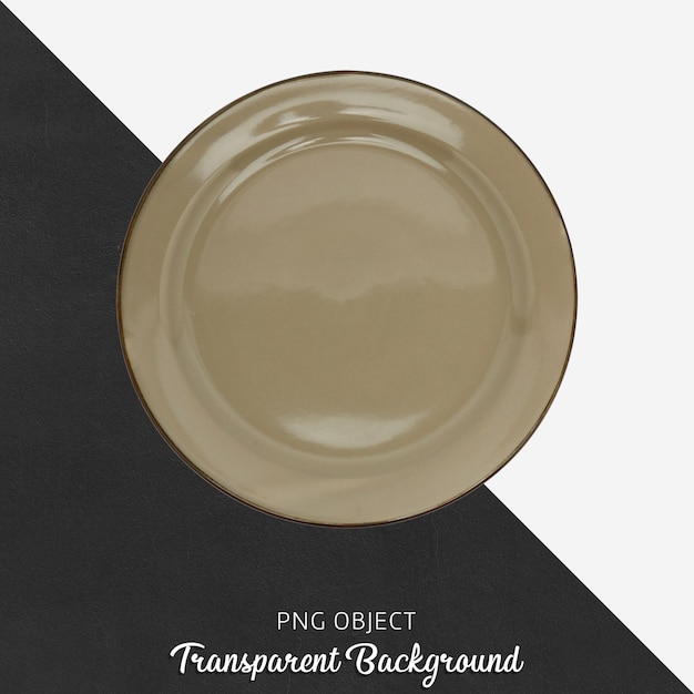 Vista dall'alto del mockup piatto marrone