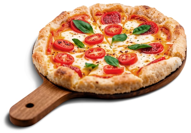 Vista dall'alto di una deliziosa pizza
