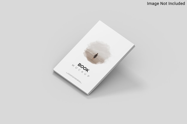 Vista dall'alto su Book Mockup nel rendering 3D