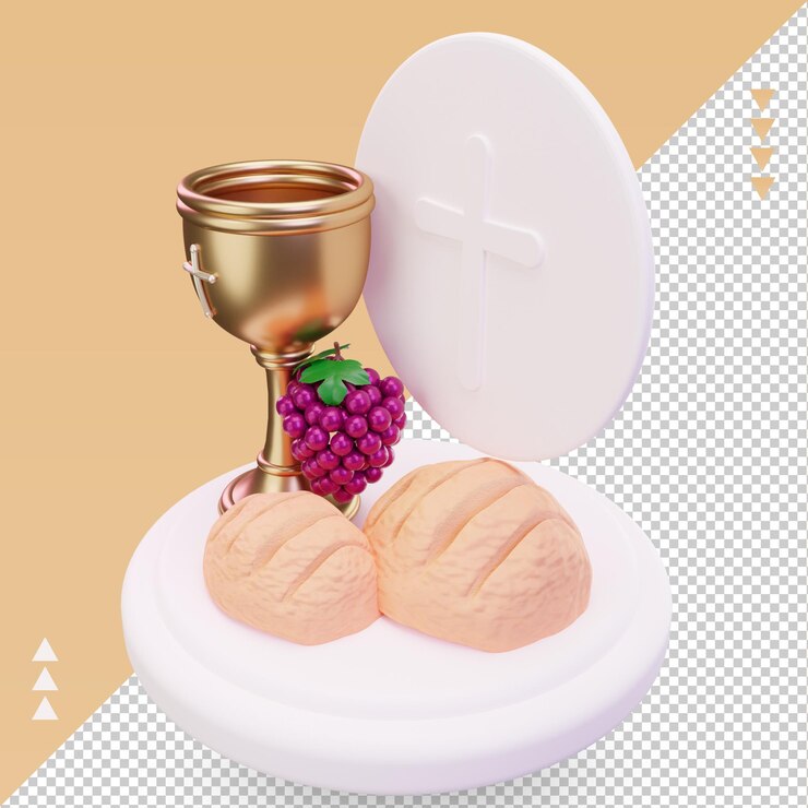 PSD vista derecha de renderizado de icono de pascua bun 3d