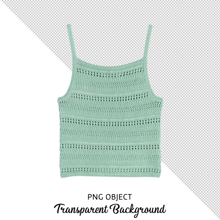 PSD vista frontal de blusa de punto de mujer verde aislada