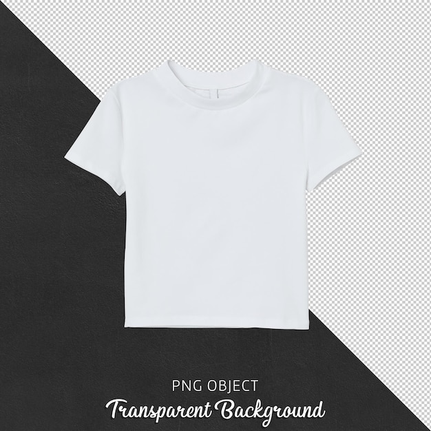 Vista frontal de la camiseta blanca de cultivo de mujer