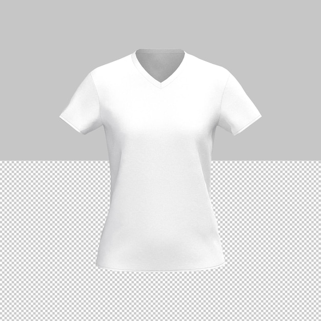 Vista frontal de camiseta branca em branco para design de maquete de modelo de maquete