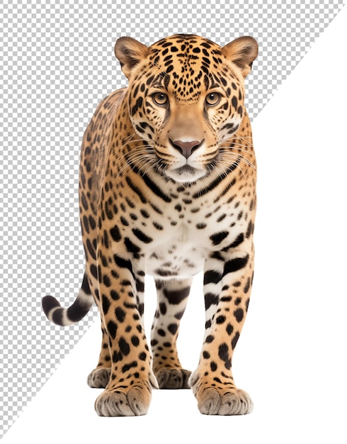 PSD vista frontal de um leopardo