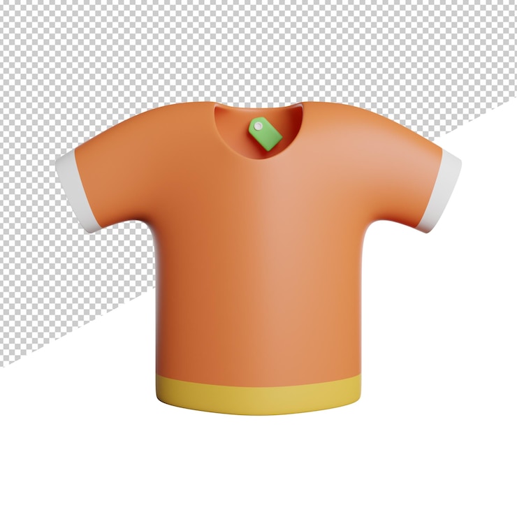 PSD vista frontal del producto de la tienda en línea ilustración del icono de renderizado 3d sobre fondo transparente