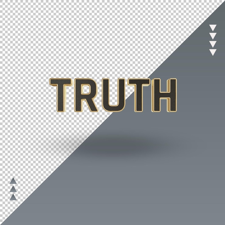 PSD vista frontal de renderizado de texto de oro negro de verdad 3d