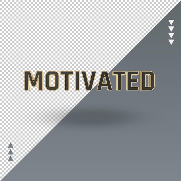 Vista frontal de representación de icono de oro negro motivado 3d